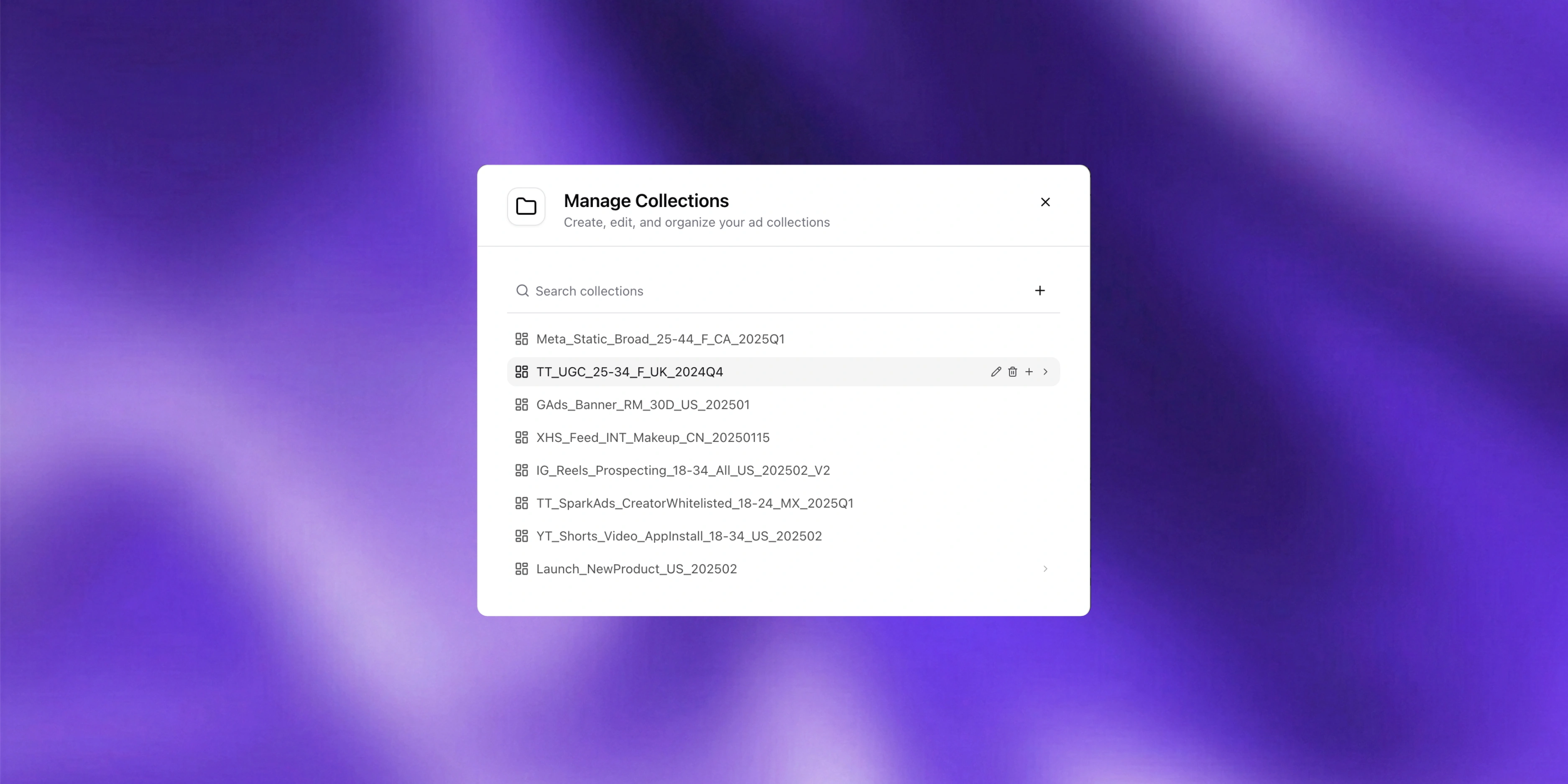 Unlimited Nested Collections, Organized Creatives
